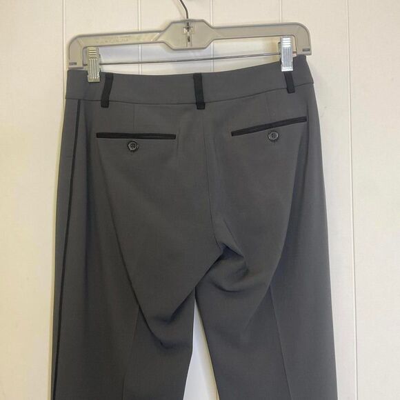 Elie Tahari Women's Size 2 Charcoal Grey Black Wool Blend Pleated Dress Pants - Picture 7 of 13